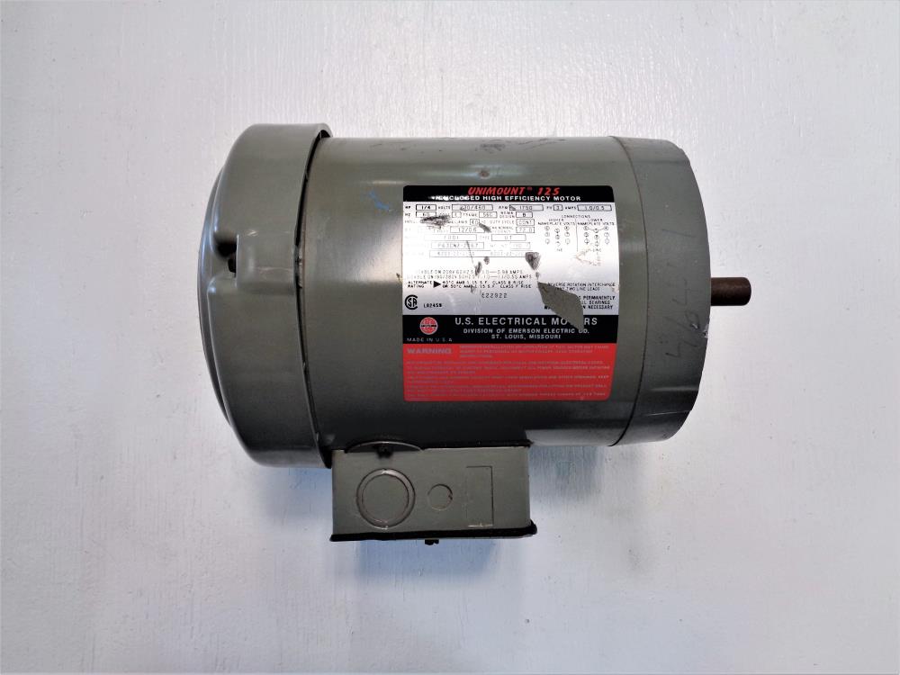 U.S. Motors 1/4 HP Unimount 125 Enclosed High Efficiency Motor